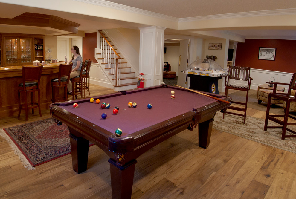 Basement Dwellers Traditional Basement Boston by Cummings