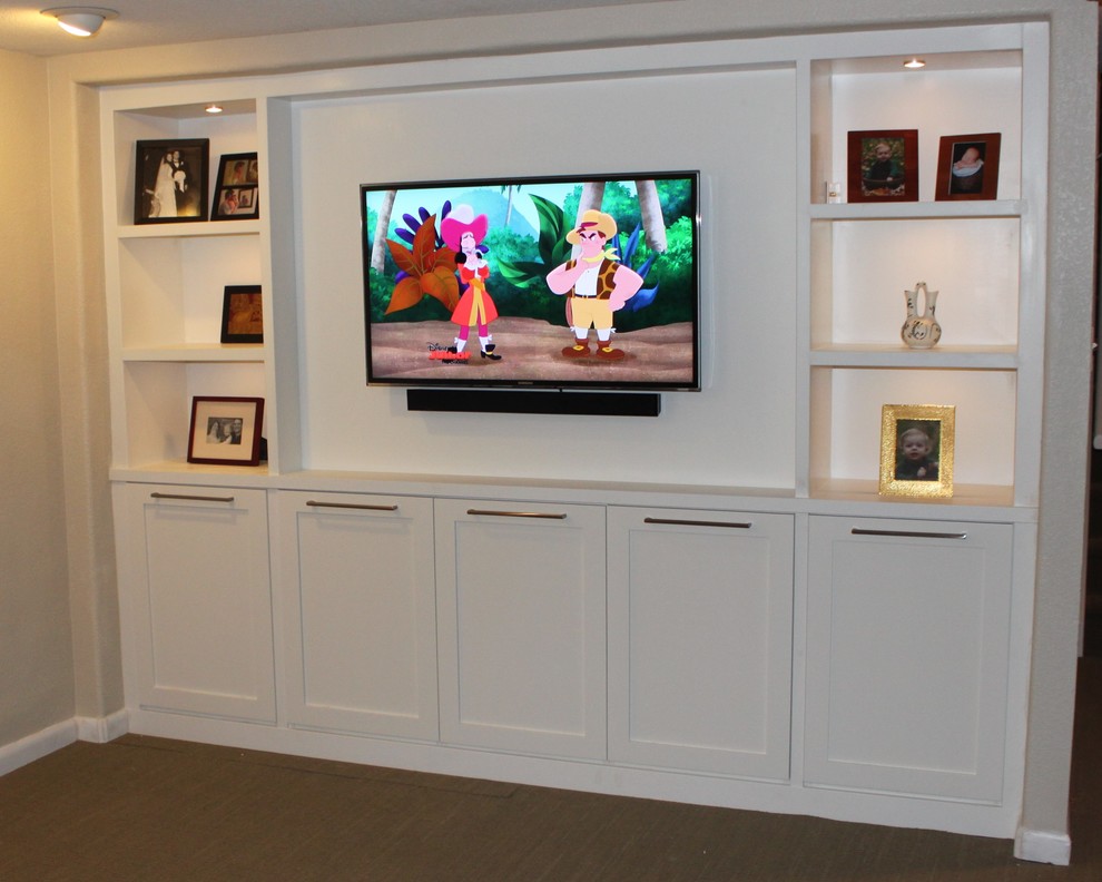 Basement Entertainment Center Contemporary Basement Denver Houzz