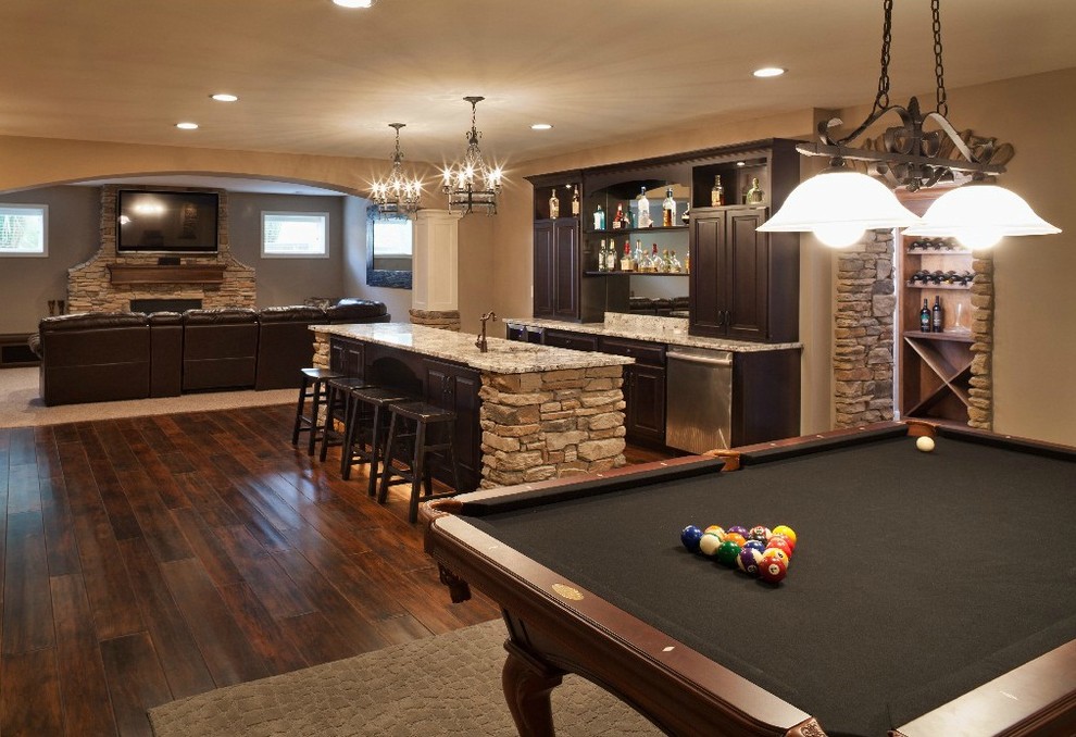 Basement Finish Traditional Cincinnati By Sensible Home Design Houzz Traditional Basement Cincinnati, The Finished Basement Cincinnati Reviews