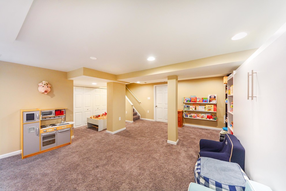 Basement Finishing/Remodeling, Chevy Chase, Maryland Transitional