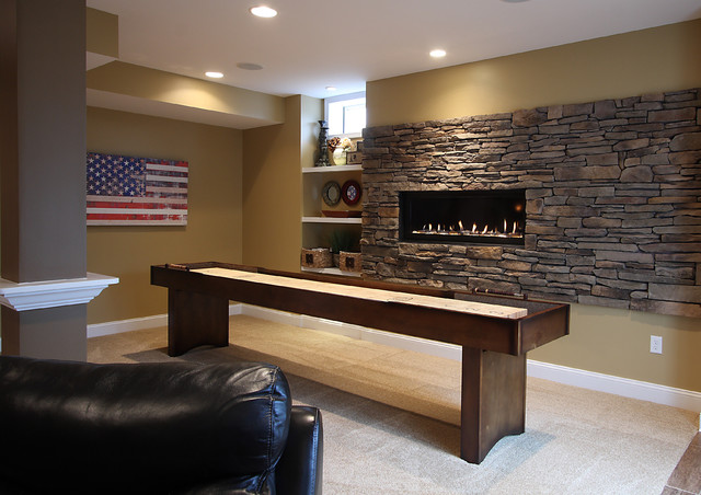 Basement Game Table - Traditional - Basement - DC Metro - by NVS Kitchen  and Bath | Houzz AU
