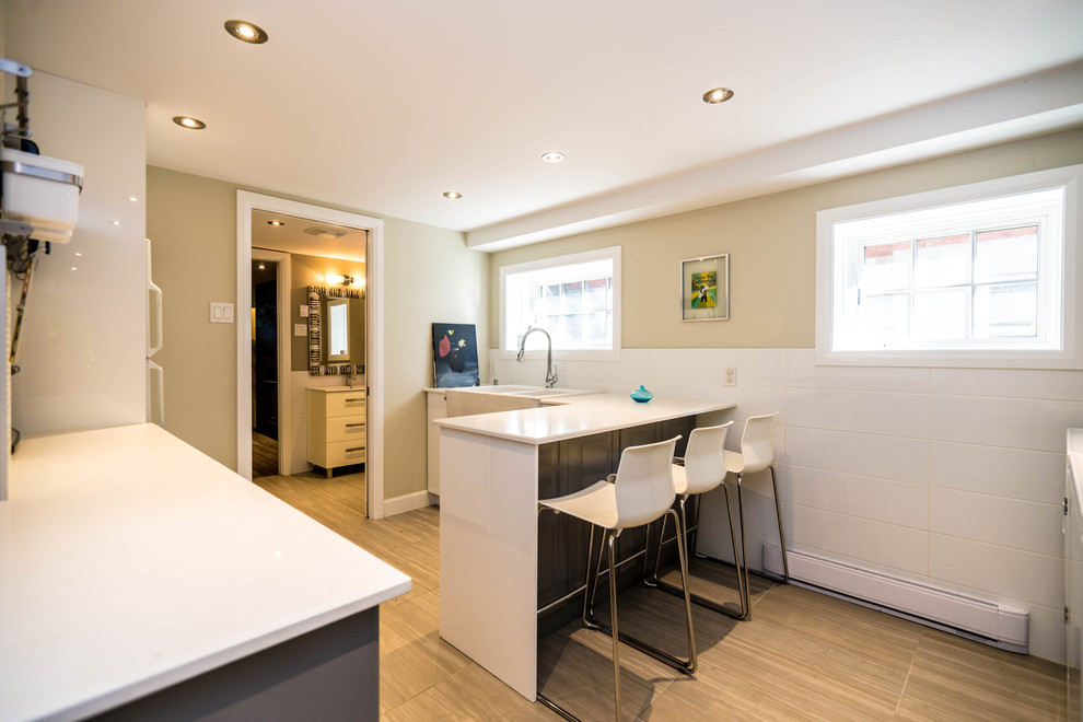 Basement Inlaw suite in Westmount Transitional Basement Montreal