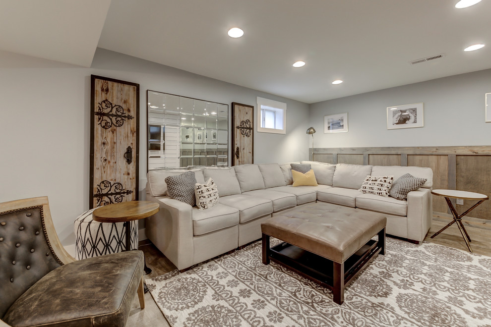 Basement In Villa Hills Transitional Basement Dallas by Karen