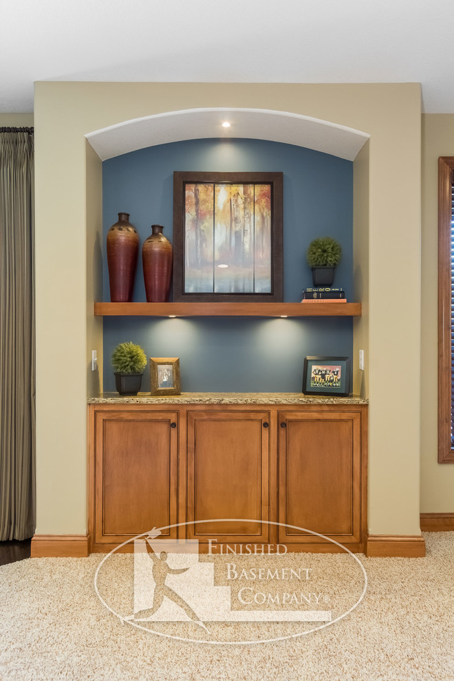 Basement Niche, & Shelf Traditional Basement Minneapolis
