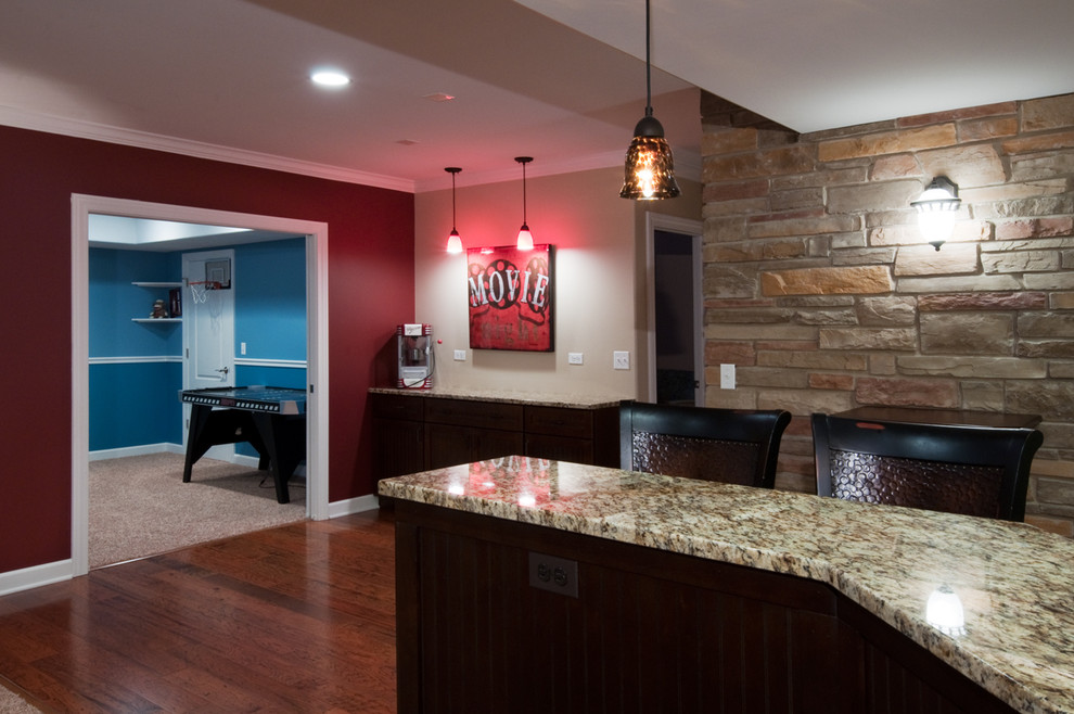 Basement Project in North Aurora, Il Traditional Basement Chicago