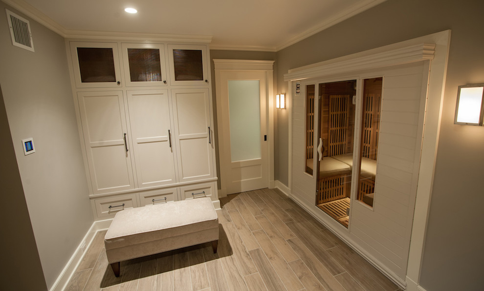 Example of a classic basement design in Baltimore