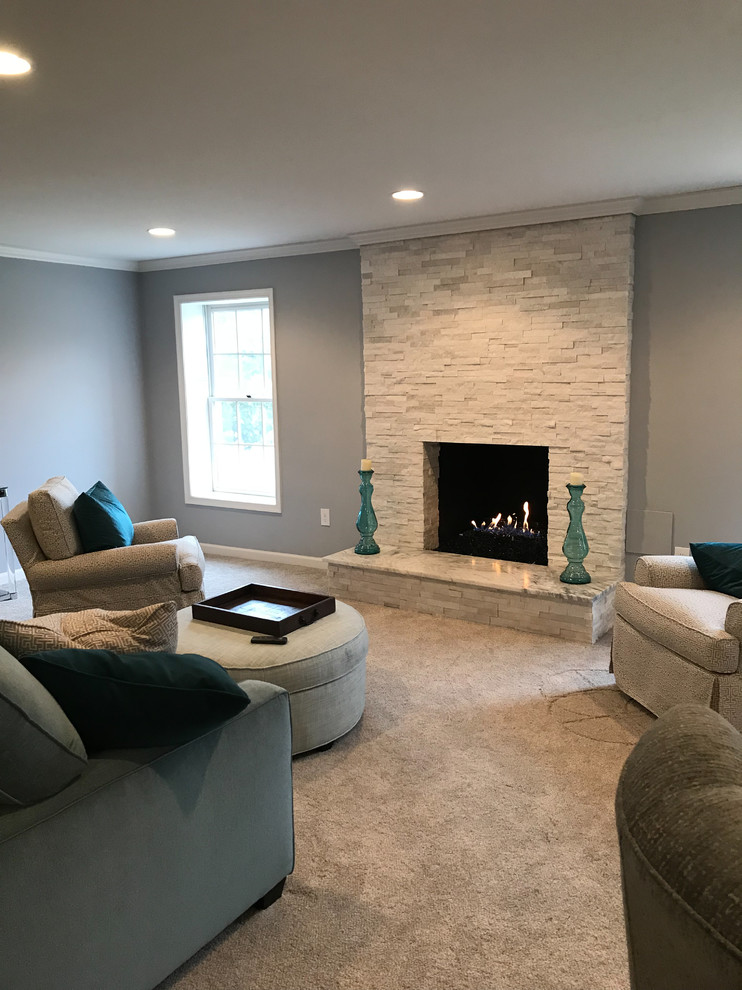 Basement Remodel in Fairfax Station, VA Traditional Basement DC