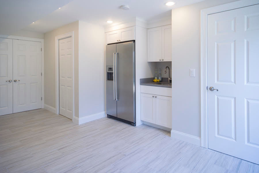 Basement Remodel (North Kingstown, RI) Modern Basement