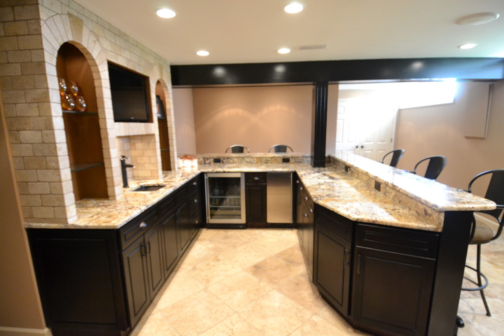 basement remodel Traditional Basement St Louis by Remodeling and Painting Experts Inc