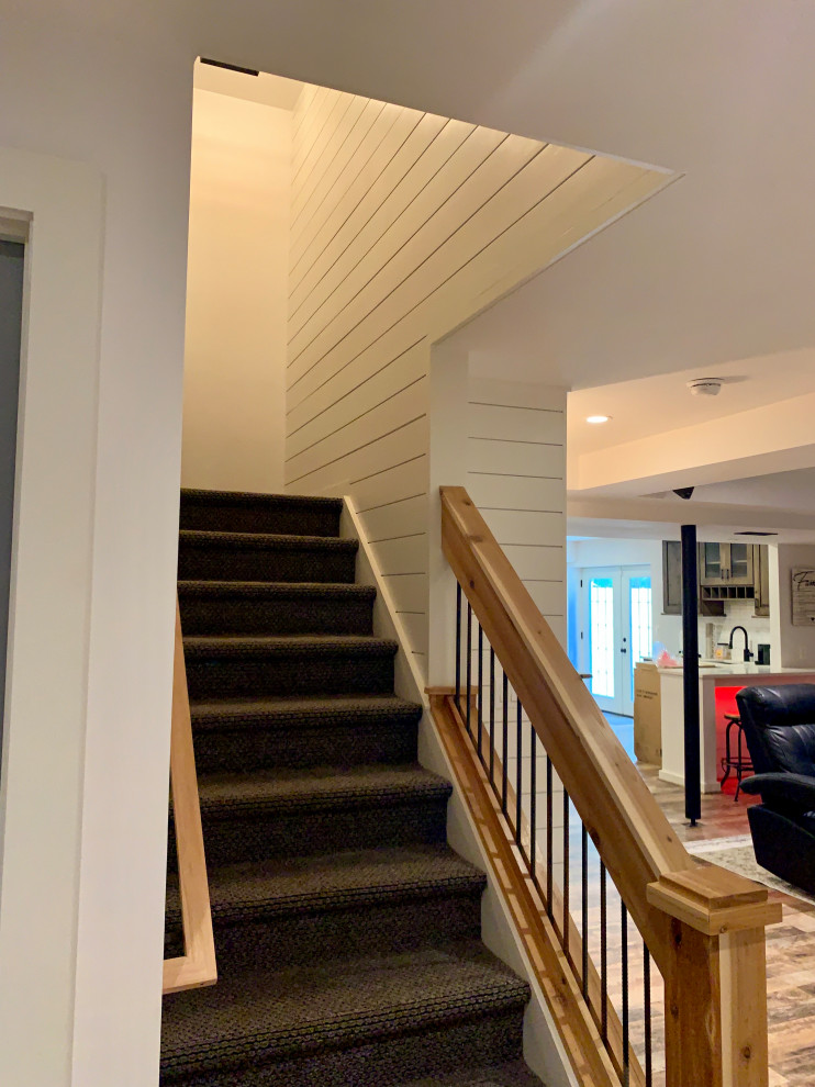 Basement Remodel Warrenton VA Farmhouse Staircase DC Metro by