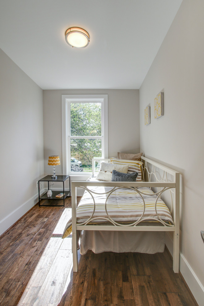 Basement remodeled with bedroom space and extra closet space in Fairfax