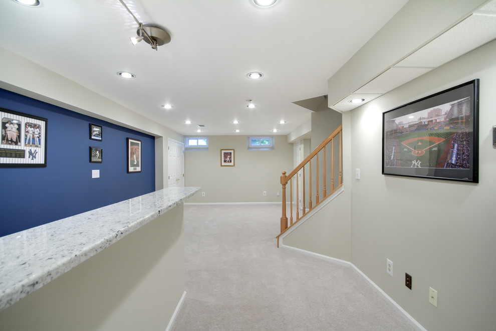 Basement Remodeling West Windsor, New Jersey Transitional Basement Philadelphia by DES