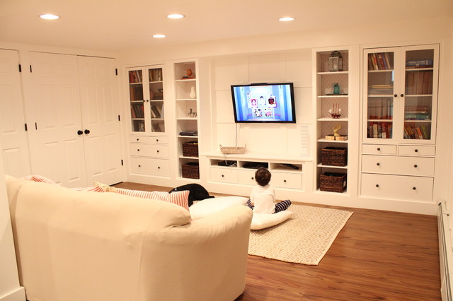 How To Get That Built In A Wall You, Diy Basement Entertainment Center