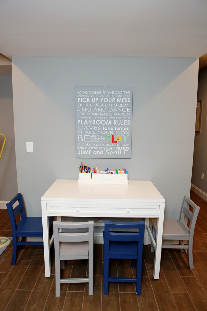 Basement Renovation Transitional Basement New York by PLM