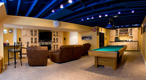 basement ideas with low ceilings