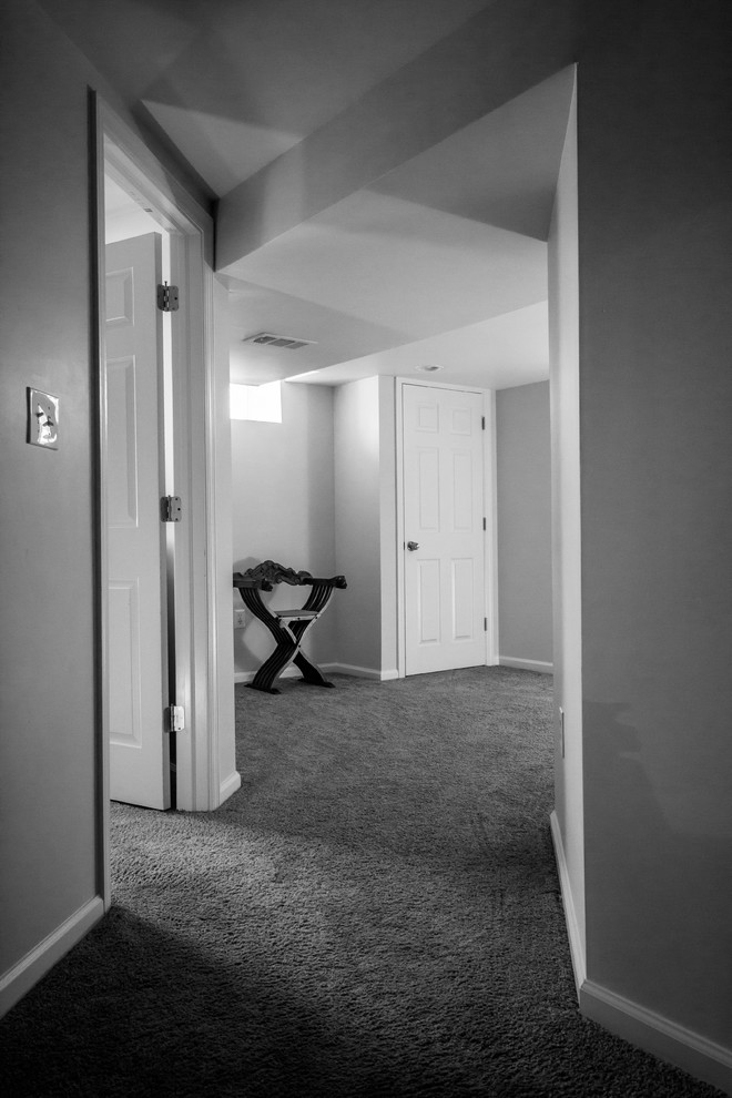 Basement Traditional Basement Philadelphia by SF Design LLC