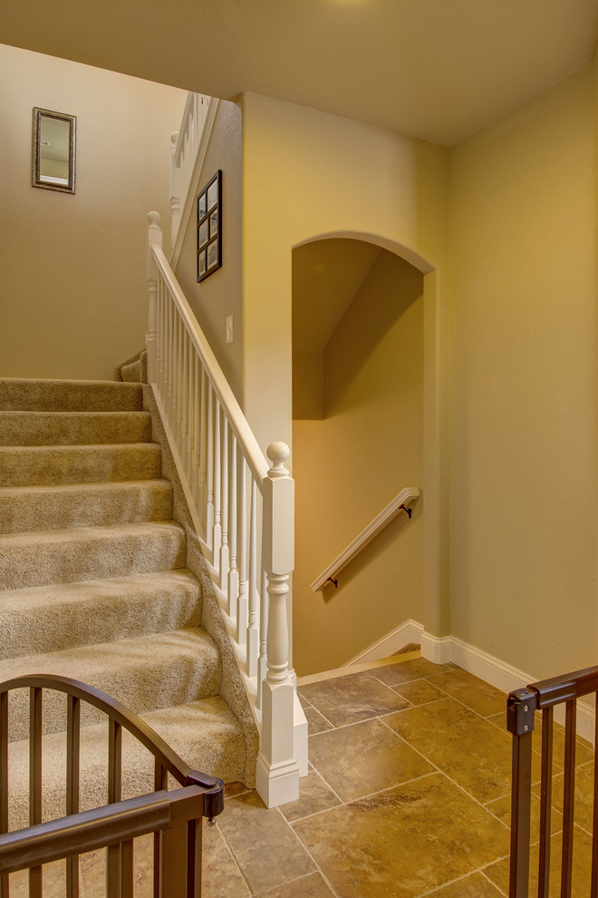 Basement Stairs Transitional Staircase Denver by FBC Remodel