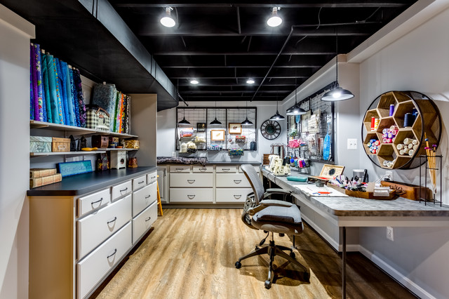 Basement Studio Industrial Keller Washington D C Von Dory Clemens Case Design Houzz