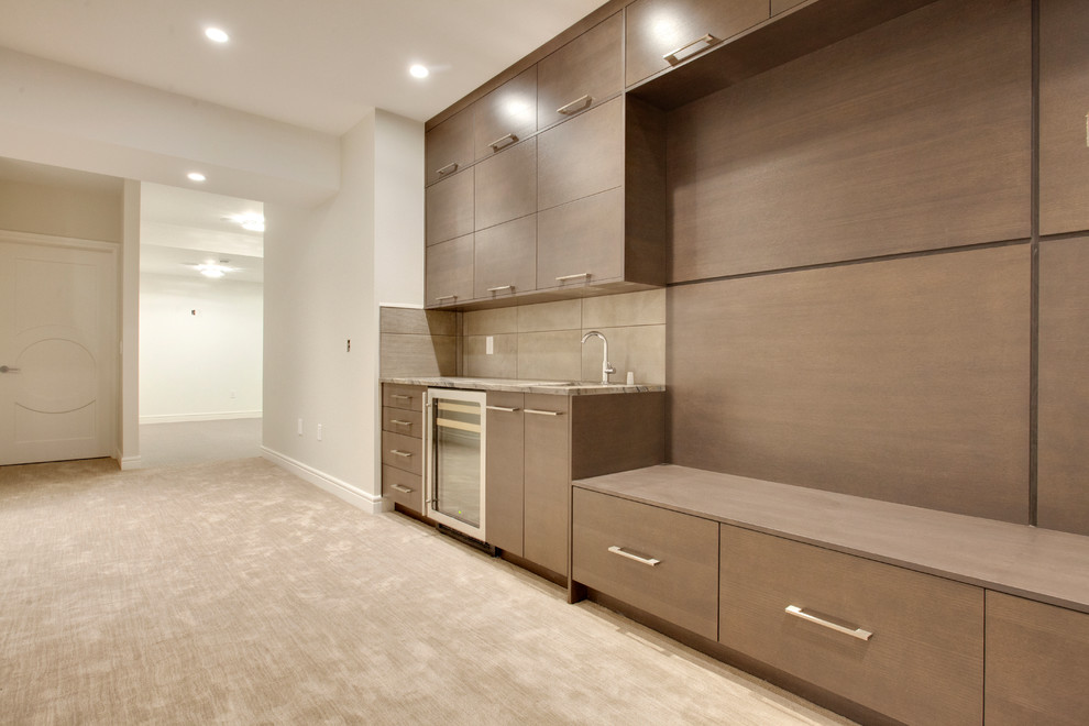 Basement Walk up Bar Contemporary Basement Calgary by ESTATA