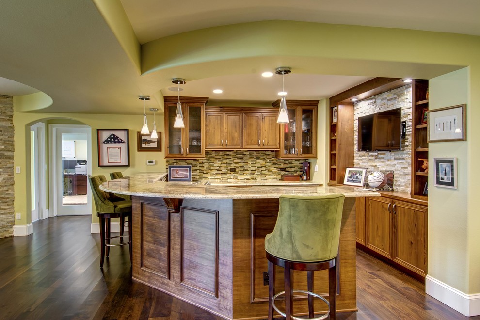 Basement Wet Bar - Traditional - Basement - Denver - by FBC Remodel | Houzz
