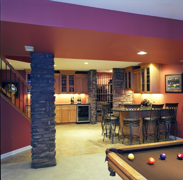 Basements Traditional Basement Cincinnati by Showcase
