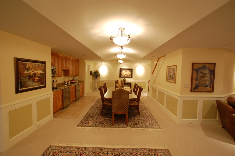 This is an example of a traditional basement in Philadelphia.