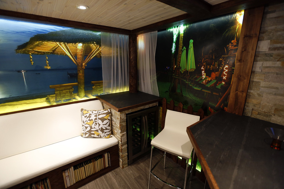Beach Cocktail Bar - Beach Style - Basement - Toronto - by Paul ...