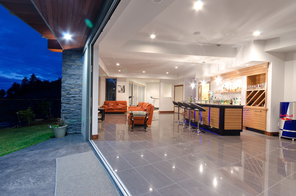 Bespoke Home on Eagle Summit Contemporary Basement Vancouver by User Houzz