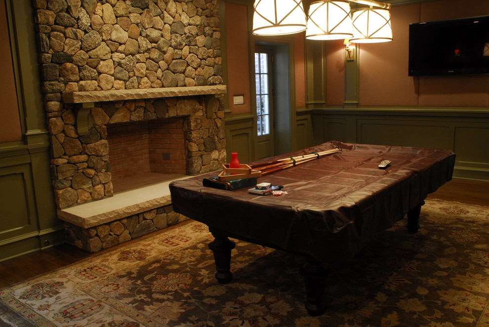 Billiard room - Traditional - Basement - Other - by DeMotte Architects ...