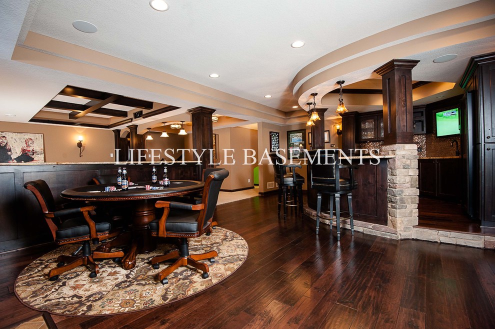 This is an example of a classic basement in Minneapolis.