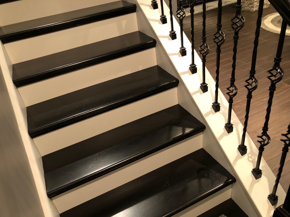 Inspiration for a large modern staircase remodel in Philadelphia