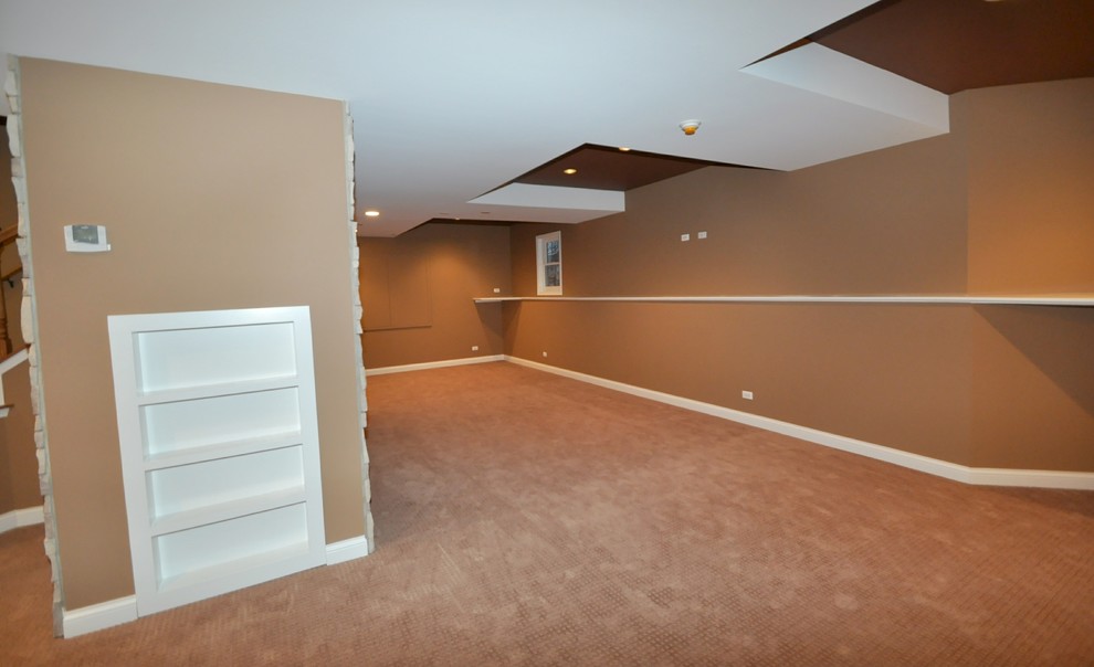 Bolingbrook Basement Modern Basement Chicago by Tranquility
