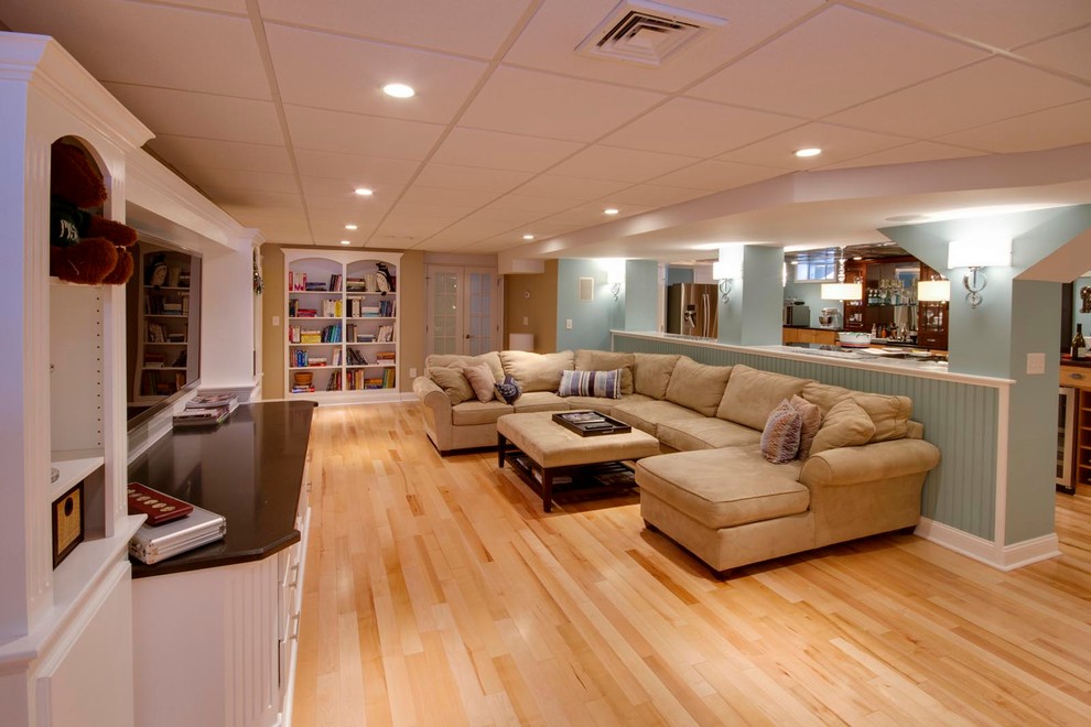 Bolton Basement Rumpus Room, Gym and Bar Project Traditional