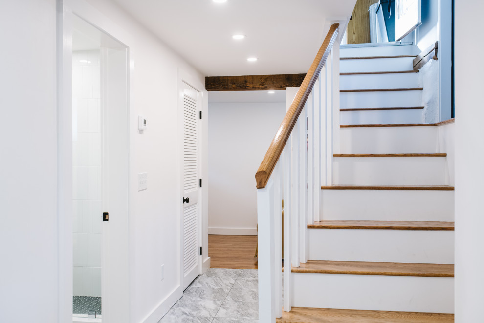 Brighton Basement Transformation Soussol Boston par Bailey Davol Studio Build Houzz