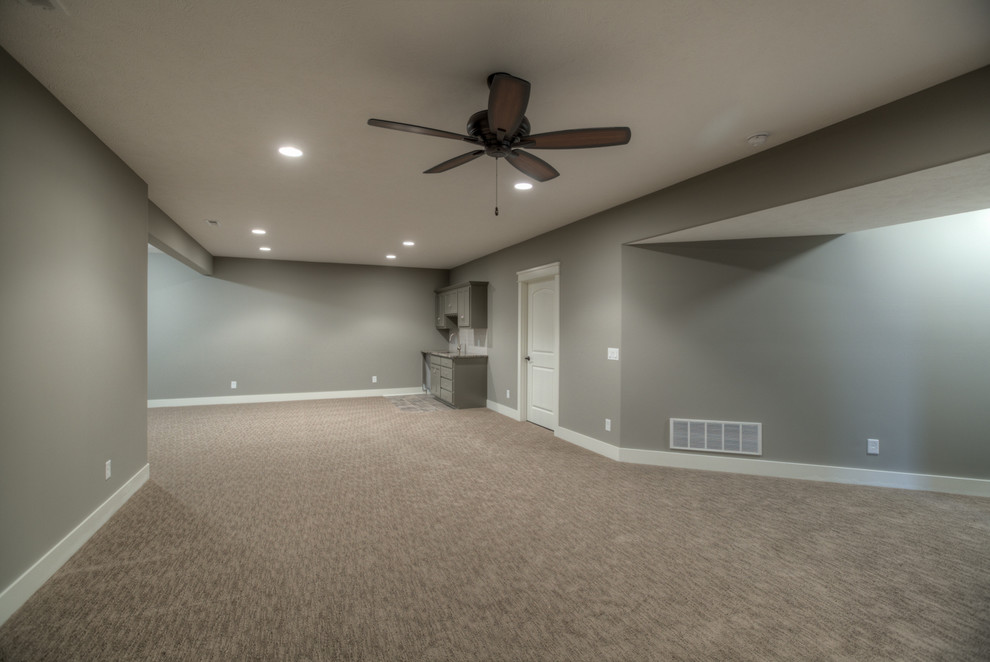 Brookfield Ranch w/ finished basement Basement Omaha by Landmark