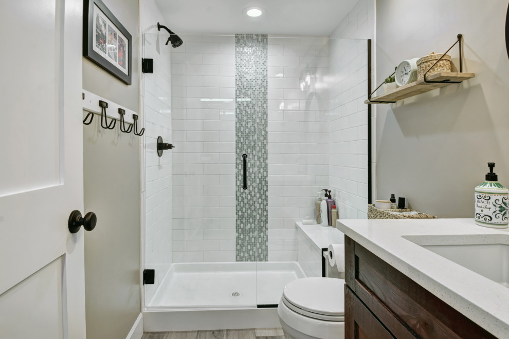 Broomfield Modern Farmhouse Basement - Farmhouse - Bathroom - Denver ...