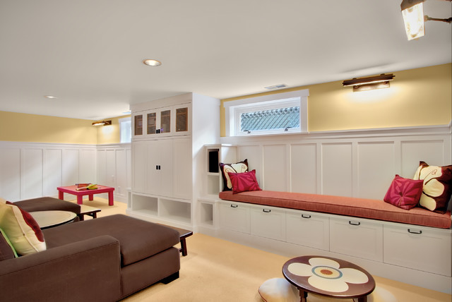 Built-Ins - American Traditional - Basement - Seattle - by J.A.S.  Design-Build | Houzz