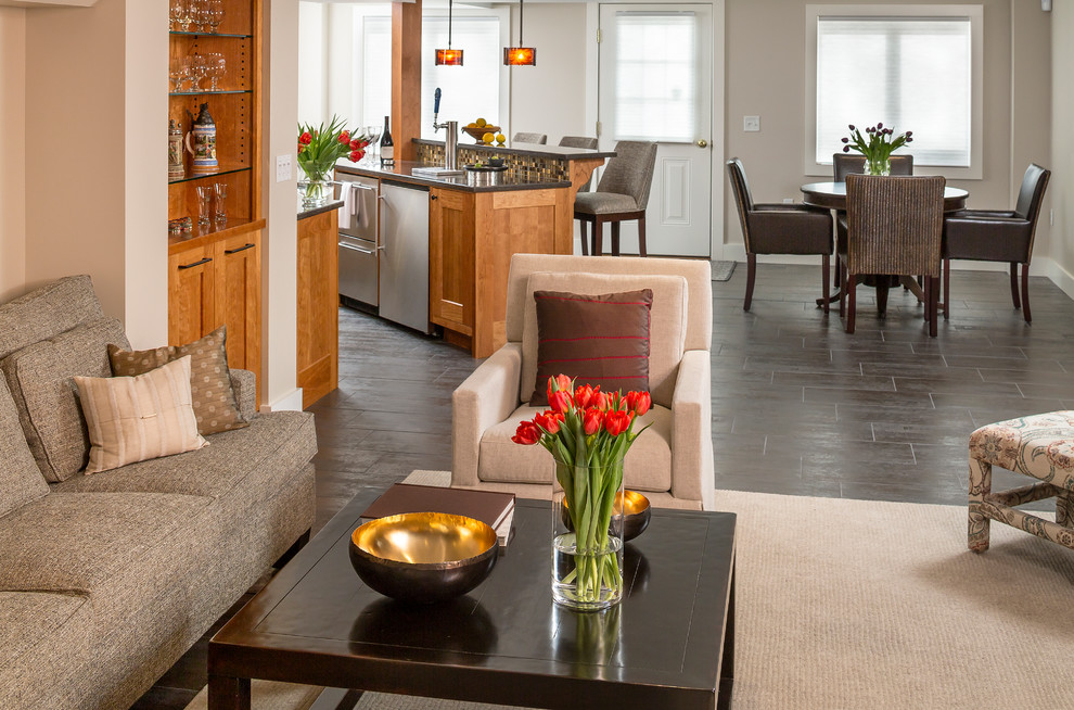 Captured Space In Vermont Modern Basement Burlington by