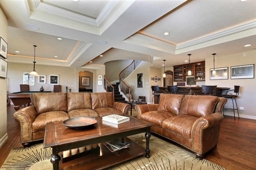 Castle Rock Basement - Traditional - Basement - Denver - by ...