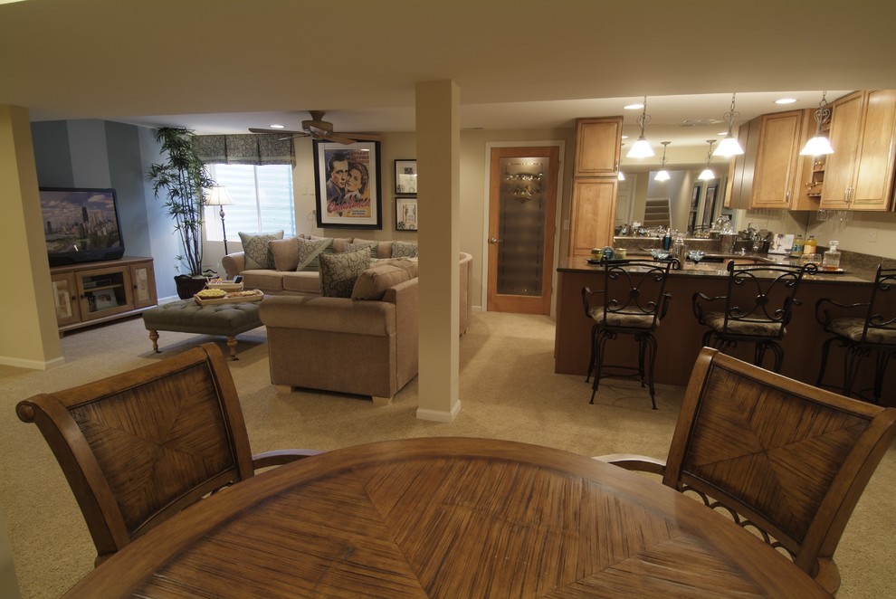Castle Rock Basement Finish Traditional Basement Denver by
