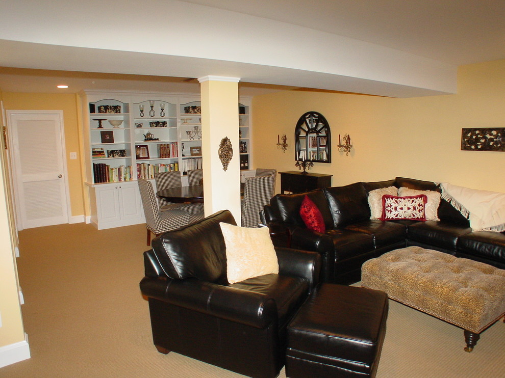 Cook Bros. of Arlington, Va. Basement family rooms Traditional