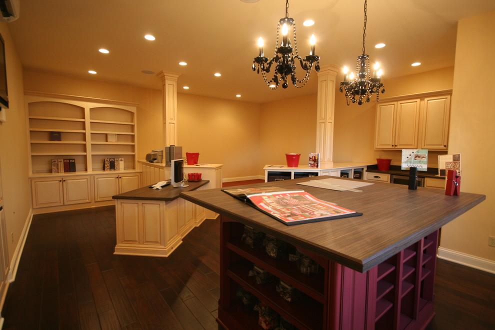 Craft Room Traditional Basement Louisville by Walters