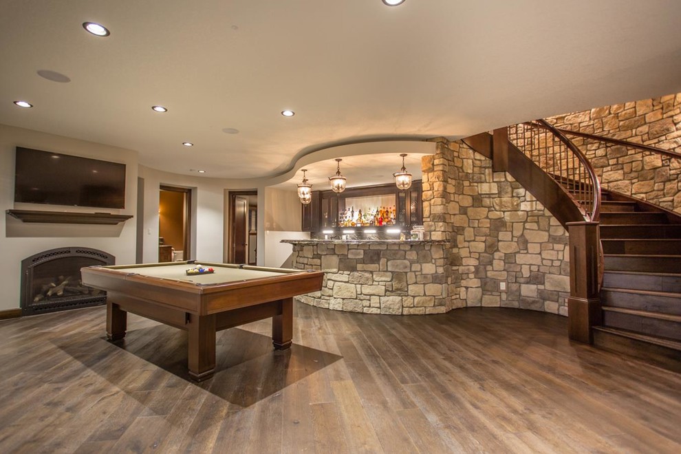 Custom 3651 sq ft 2 Storey Home Traditional Basement Other by