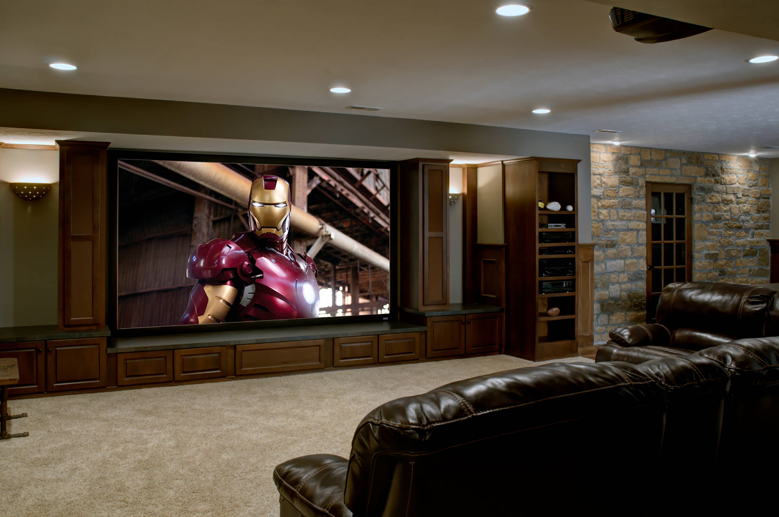 Custom Basement Bar Rustic Basement Columbus By Dave Fox Design Build Remodelers Houzz