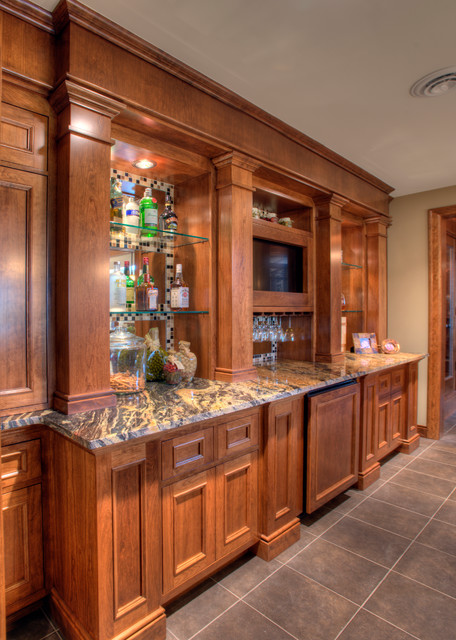 Custom Cabinets - Traditional - Home Bar - Minneapolis - by Designed