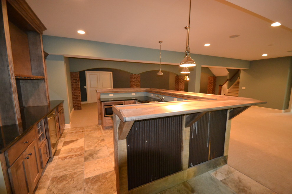 Custom Residence in Westfield 206 Rustic Basement Indianapolis
