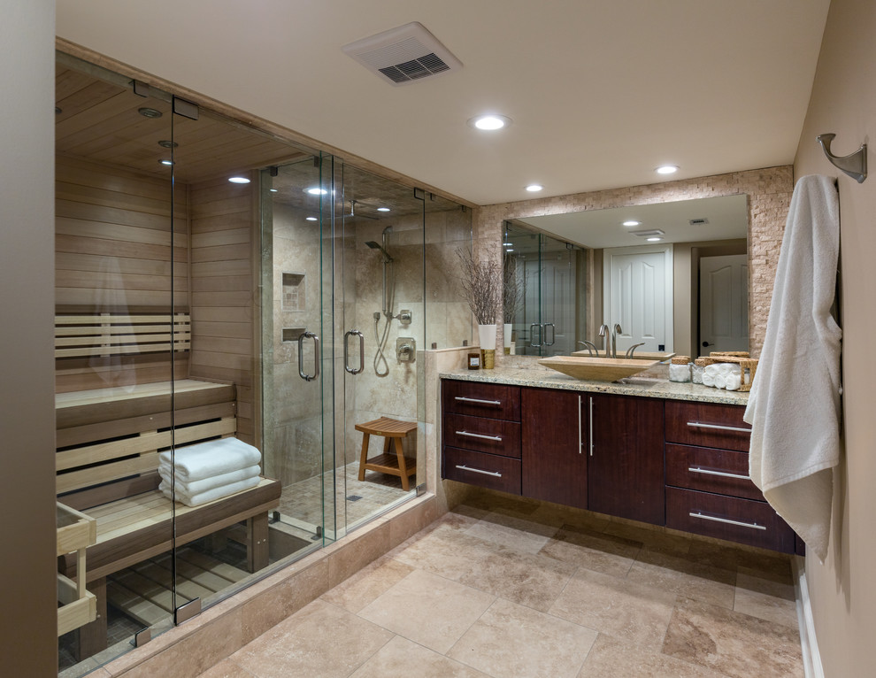 Custom Spa Bathroom and Basement Remodel - Contemporary - Bathroom ...
