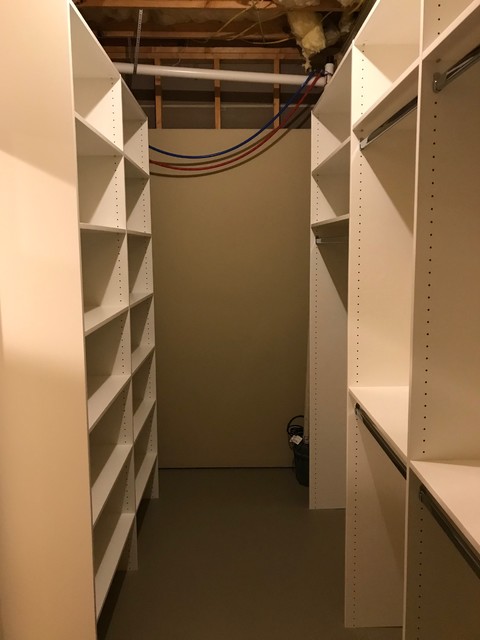 Custom Closet in basement - Traditional - Closet - Other - by