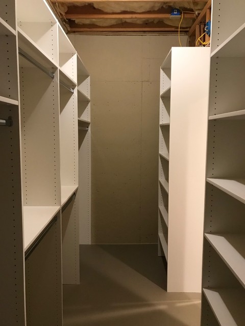 Custom Closet in basement - Traditional - Closet - Other - by