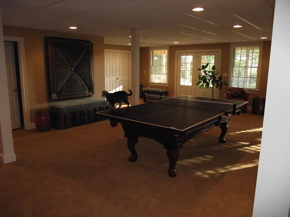 This is an example of a classic basement in Philadelphia.